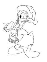 coloriage donald a noel